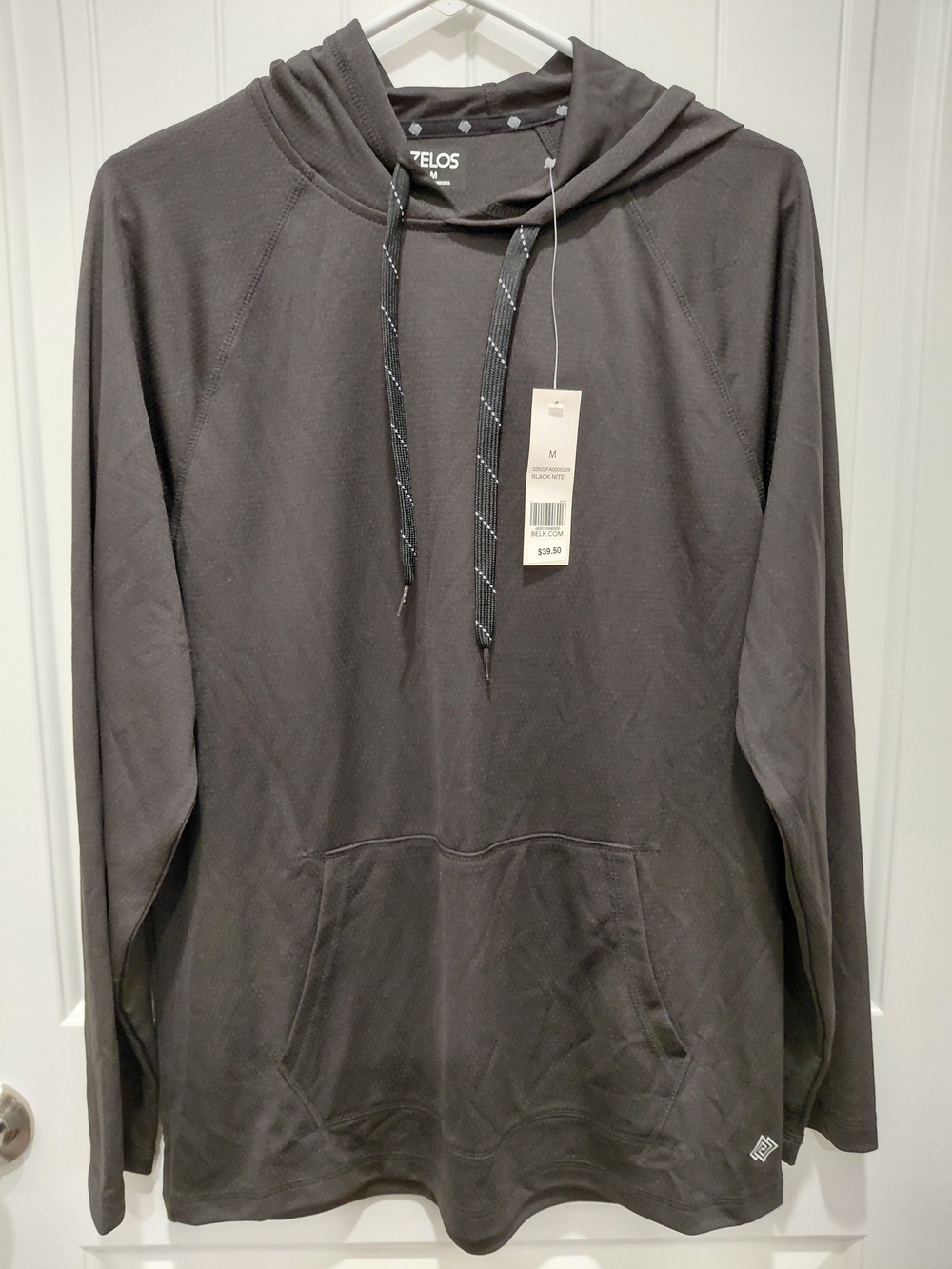 ZELOS Dark Charcoal Pullover Hoodie #0940